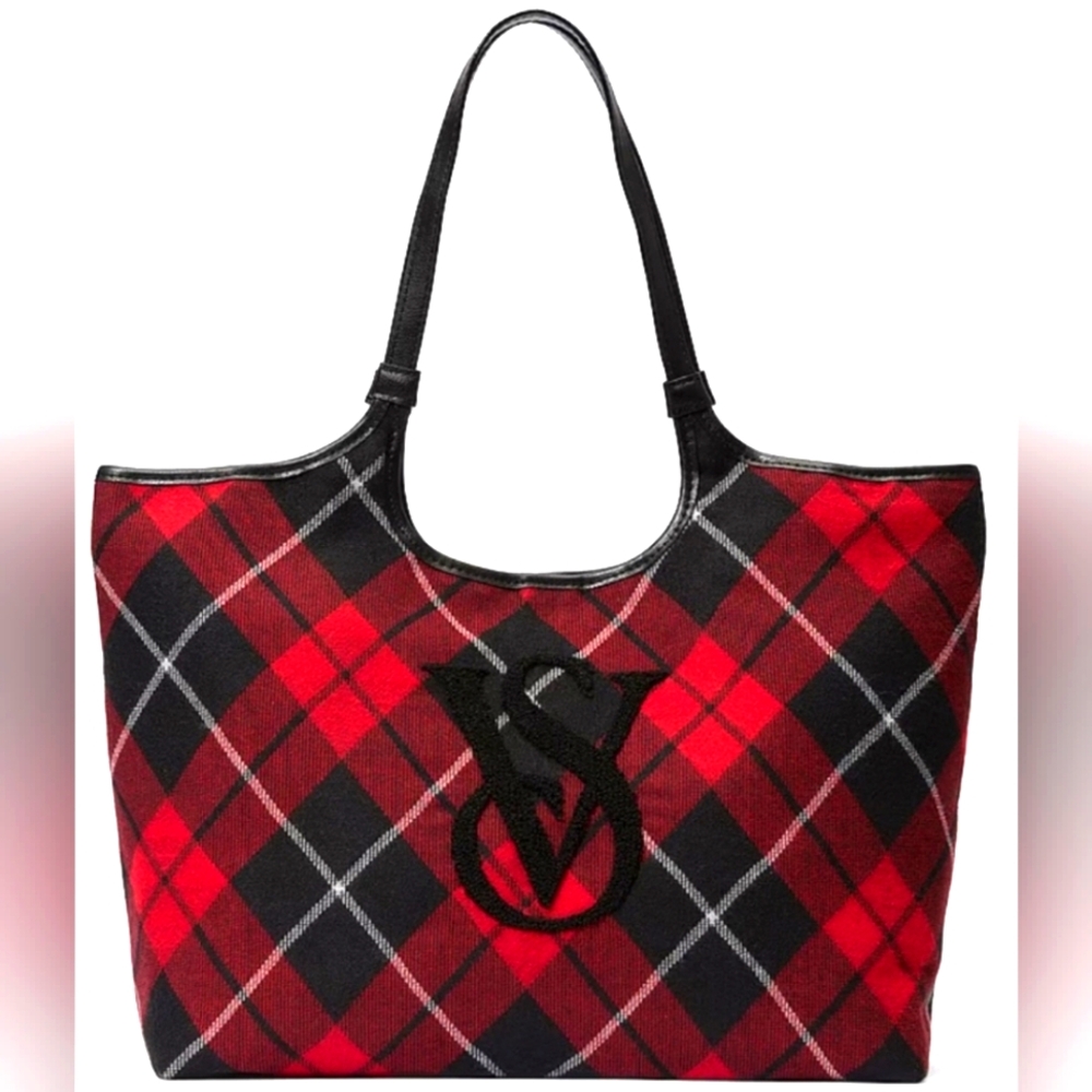 Victoria's Secret Plaid Tote Overnight bag